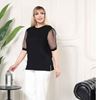 Picture of CUVY GIRL TOP FLORAL EMBROIDERY